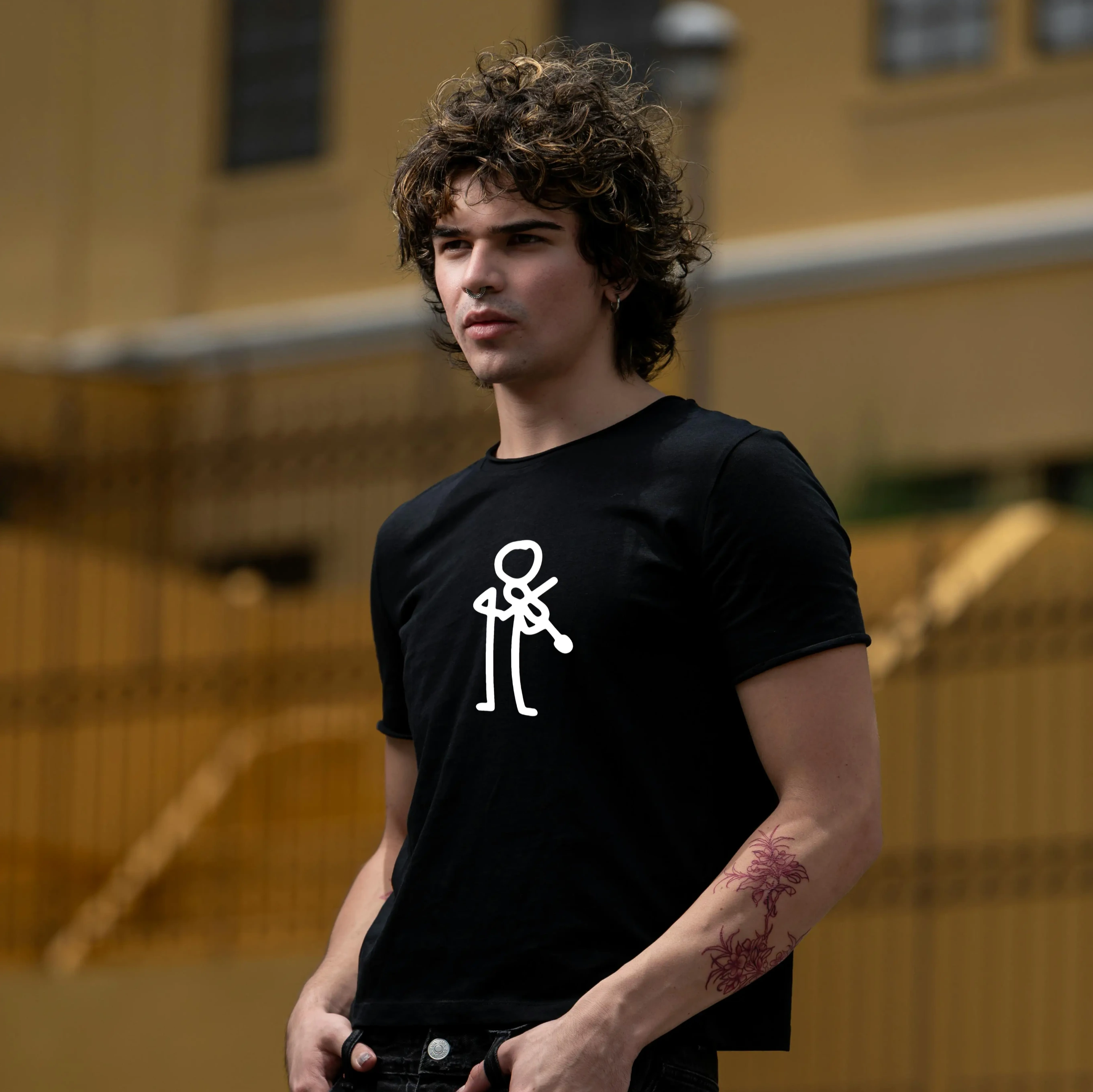 Minimal Violin | Funky look T-shirt